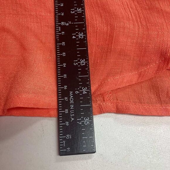TIME & TRU Orange Top Wrap 3/4 Sleeves Size XL New With Tags - Picture 3 of 12